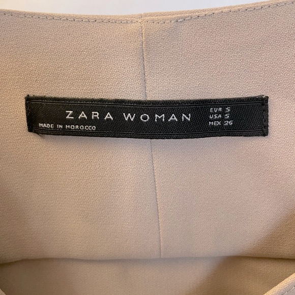 NWOT - ZARA Sleeveless Blazer - Tan - Small - Picture 5 of 7